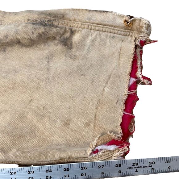 Carhartt Distressed Duck Coveralls L? Thrashed Grunge Americana Corduroy Collar - Picture 14 of 14